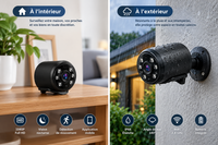 Mini Caméra de Surveillance 1080P WiFi – Vision Nocturne et Détection de Mouvement
