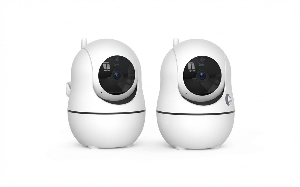Moniteur Vidéo Bébé 1080P HD SM70V2 – Écran Divisé, Zoom et Caméra PTZ, Sans Wi-Fi