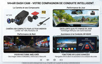 Caméra embarquée HD 1080P pour voiture avec ADAS