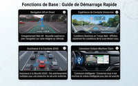 Caméra embarquée HD 1080P pour voiture avec ADAS