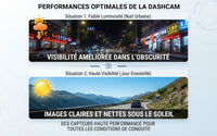 Caméra embarquée HD 1080P pour voiture avec ADAS