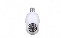 Caméra Ampoule E27 5MP WiFi – PTZ, Zoom 10X, Suivi IA & Vision Nocturne