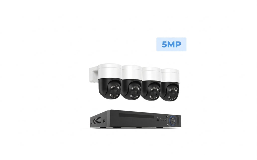 Kit Vidéosurveillance Extérieur 4K 8MP – PTZ, Détection IA