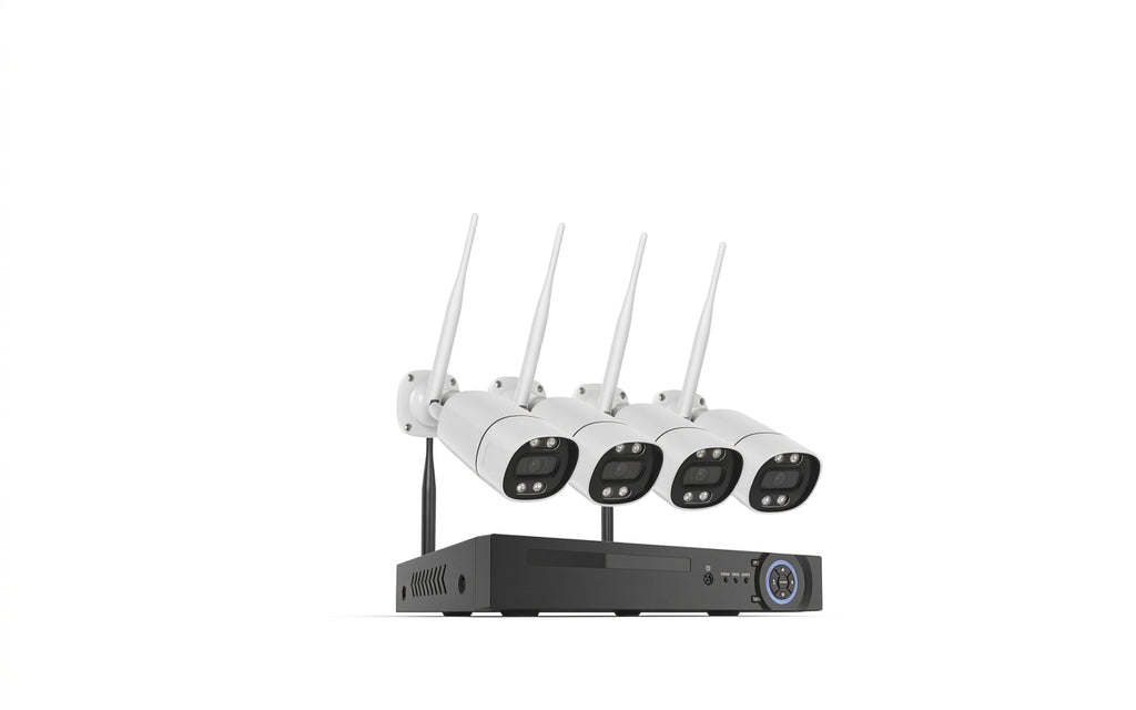 Kit Caméras H.VIEW 5MP WiFi – NVR 4 Canaux, Audio & Surveillance Extérieure