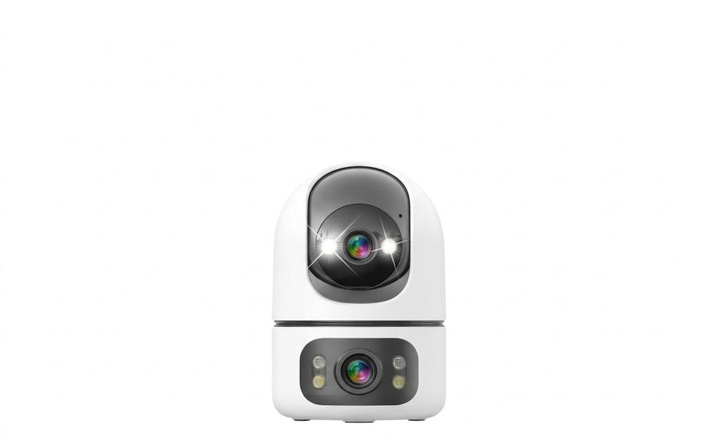 Caméra Intérieure 5G WiFi à double objectif, 4K 8MP, animaux de compagnies & bébé