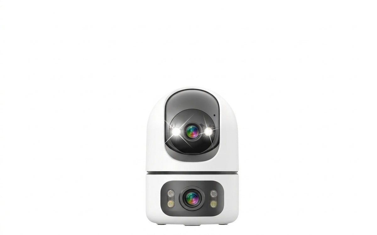 Caméra Intérieure 5G WiFi à double objectif, 4K 8MP, animaux de compagnies & bébé