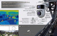 Caméra de Surveillance Extérieure 4K 8MP Double Objectif PTZ – WiFi, Suivi Automatique & Vision Nocturne