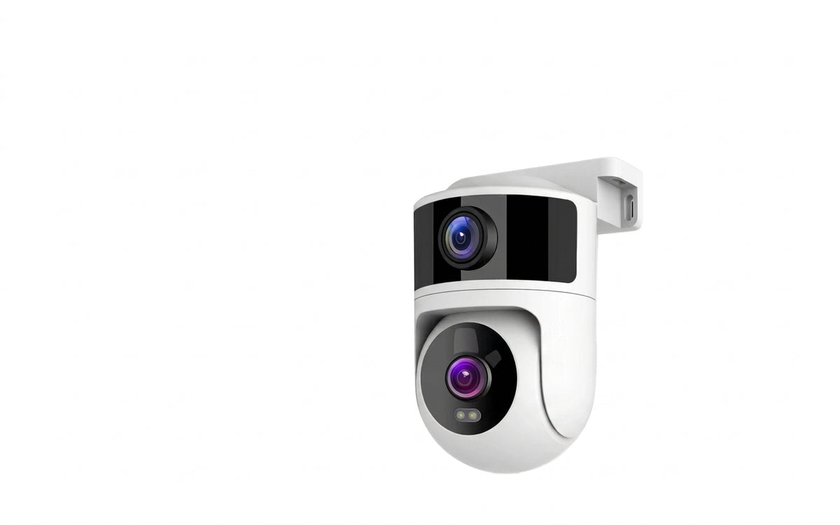 Caméra de Surveillance Extérieure 4K 8MP Double Objectif PTZ – WiFi, Suivi Automatique & Vision Nocturne