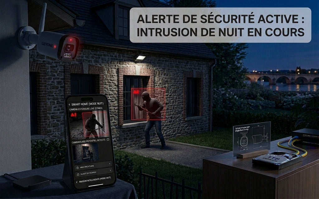Caméra de Surveillance Extérieure 5MP Bullet PoE – WiFi
