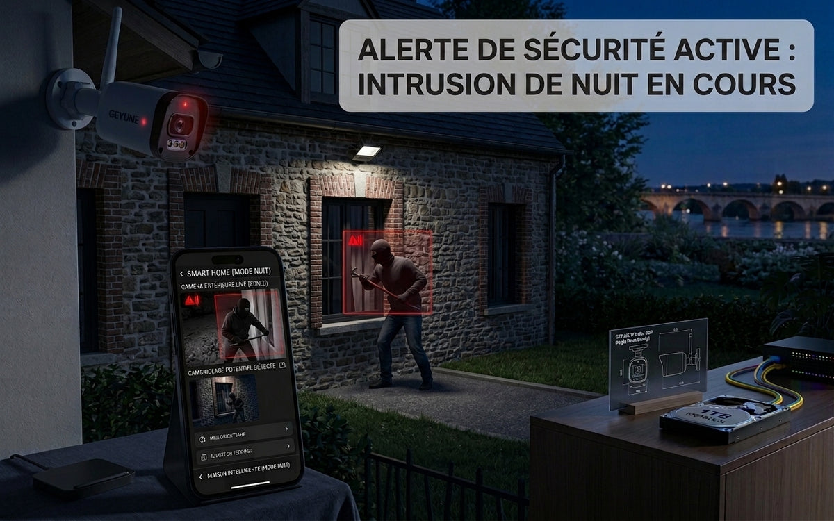 Caméra de Surveillance Extérieure 5MP Bullet PoE – WiFi