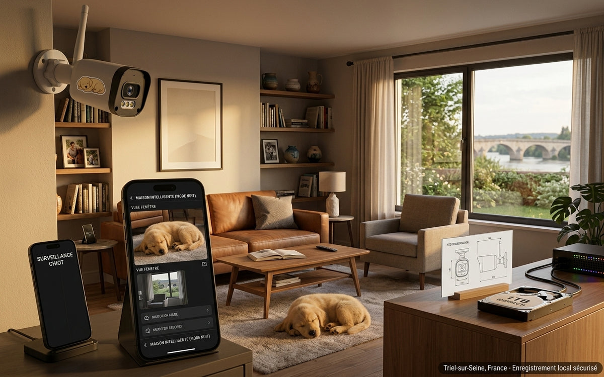 Caméra de Surveillance Extérieure 5MP Bullet PoE – WiFi
