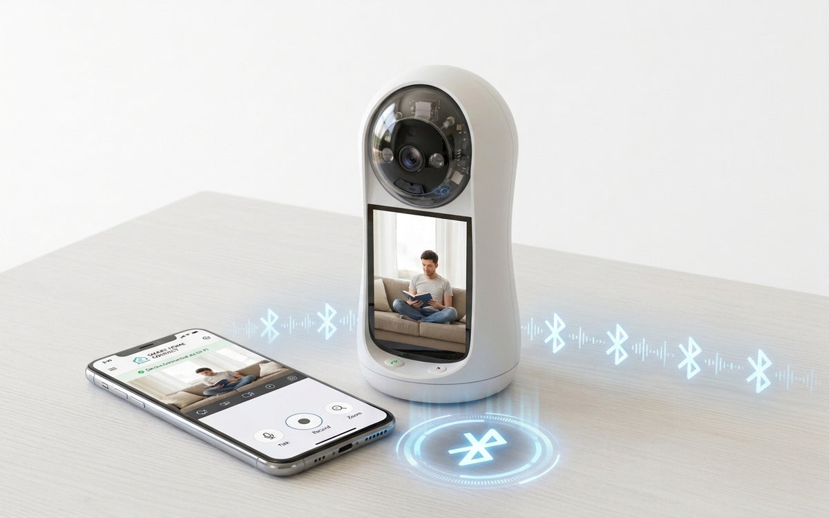 Caméra Bébé 3MP 2K WiFi iCSee – PTZ, Suivi Humain & Audio Bidirectionnel