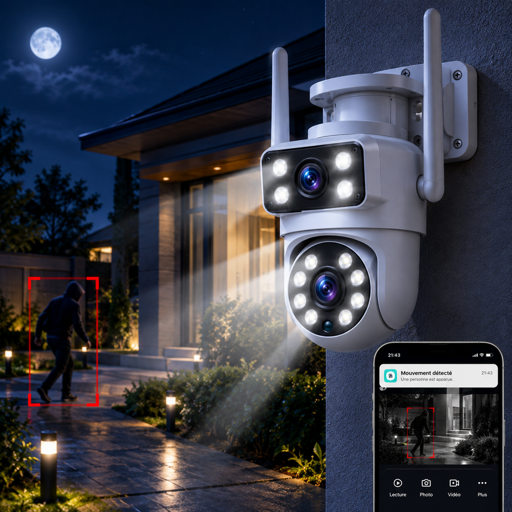 Caméra de surveillance WiFi 4K 8MP