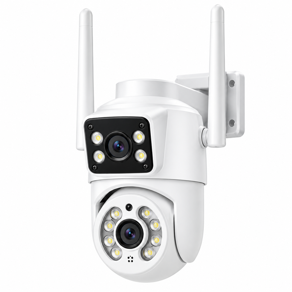Caméra PTZ Extérieure WiFi 8MP 4K – IA, Suivi Automatique, Vision Nocturne, iCSee Autres variantes :