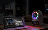 Caméra Intérieure 5G WiFi à double objectif, 4K 8MP, animaux de compagnies & bébé